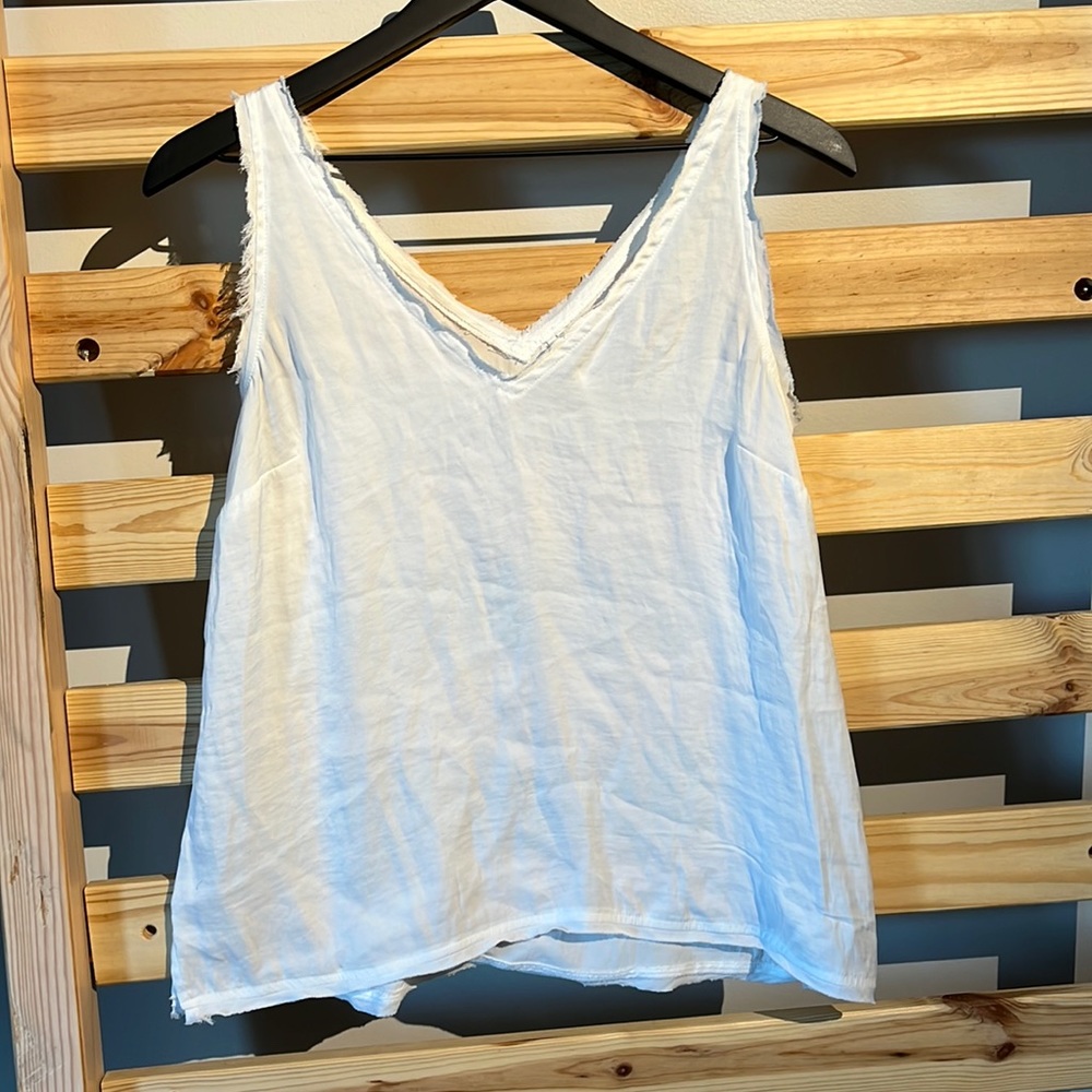 Anthropologie white tank top